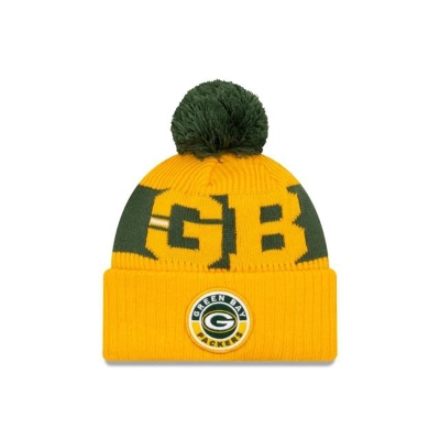 Green Bay Packers Gorra | New Era NFL Alternate Cold Weather Sport Knit Beanie Mexico - Amarillos